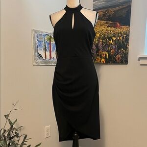 Bisou Bisou Black Halter Dress